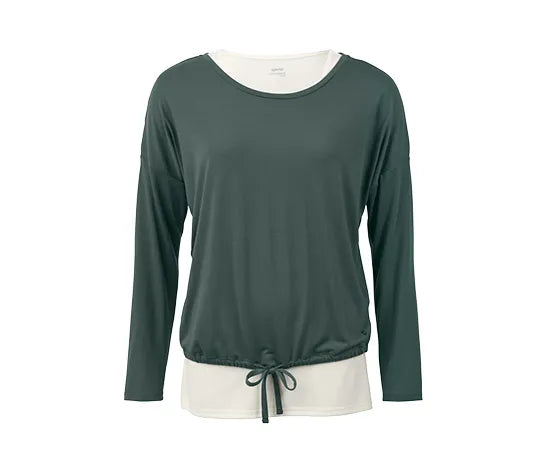 Спортна тениска 2 в 1, зелена и бяла, XXL 52/54