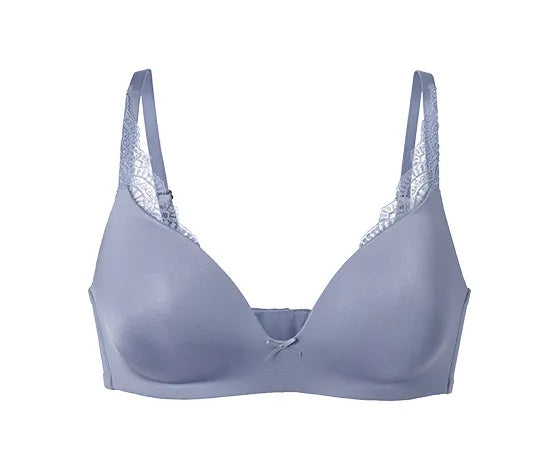 Сутиен с меки чашки, лилаво-син