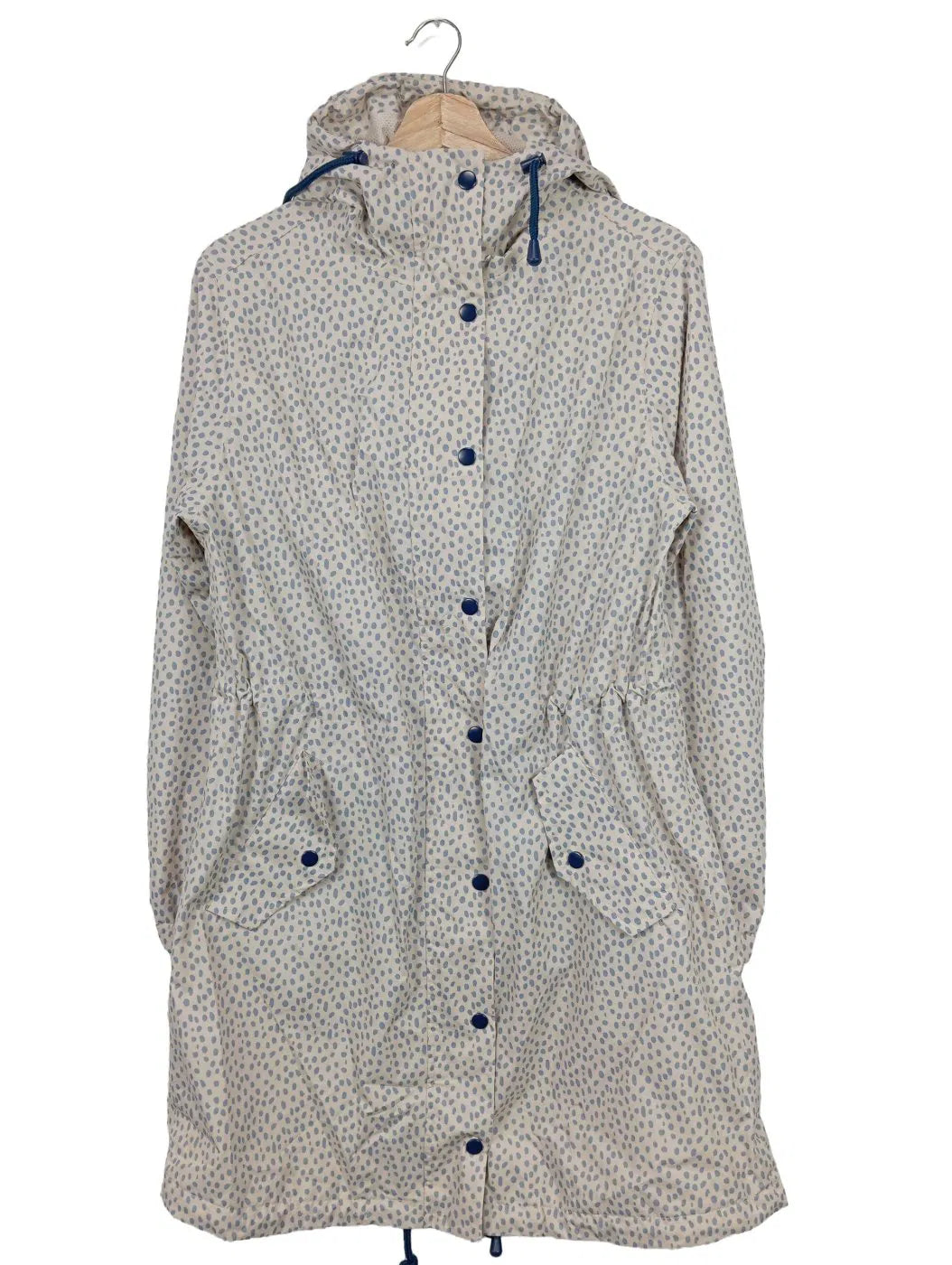Women's thick poncho raincoat, dark blue, Unisex 