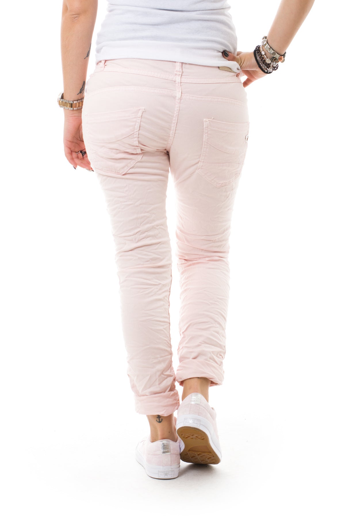 Women's cotton jeans Please, pink
