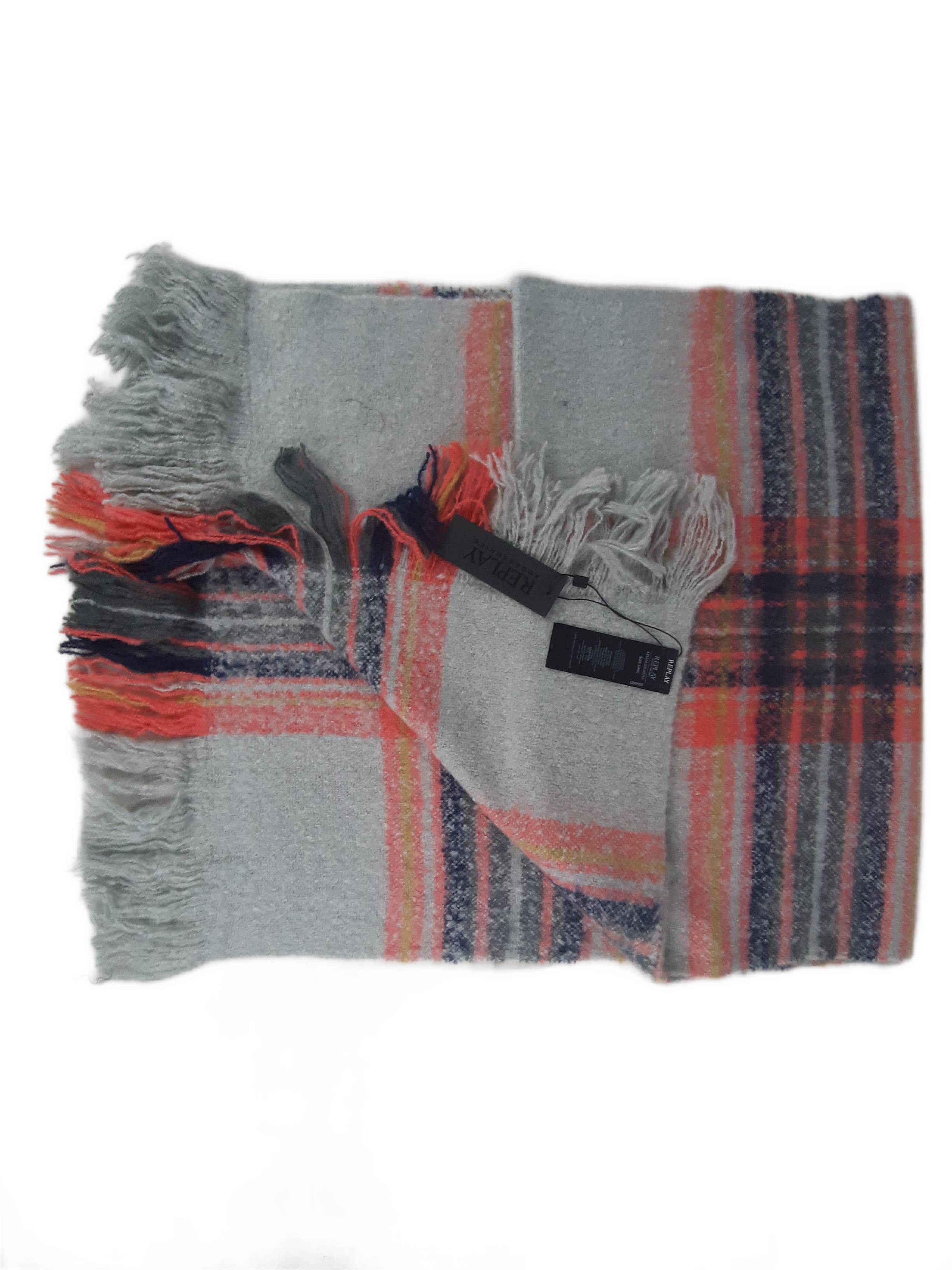 REPLAY Дамски плътен Есенно-Зимен шал, разноцветен