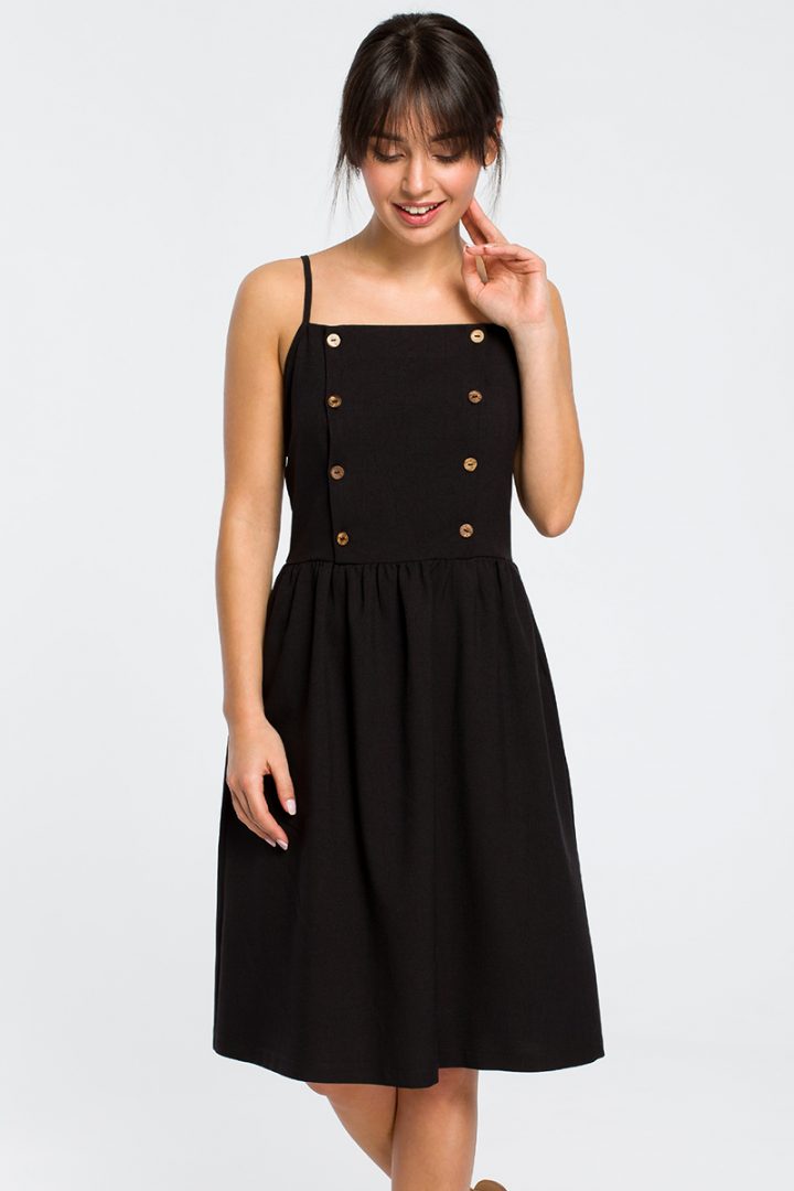 Be Wear Women's elegant strapless dress, black