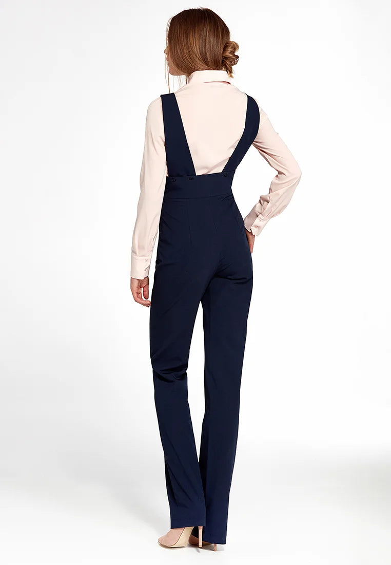 Women's elegant jumpsuit Nife, dark blue