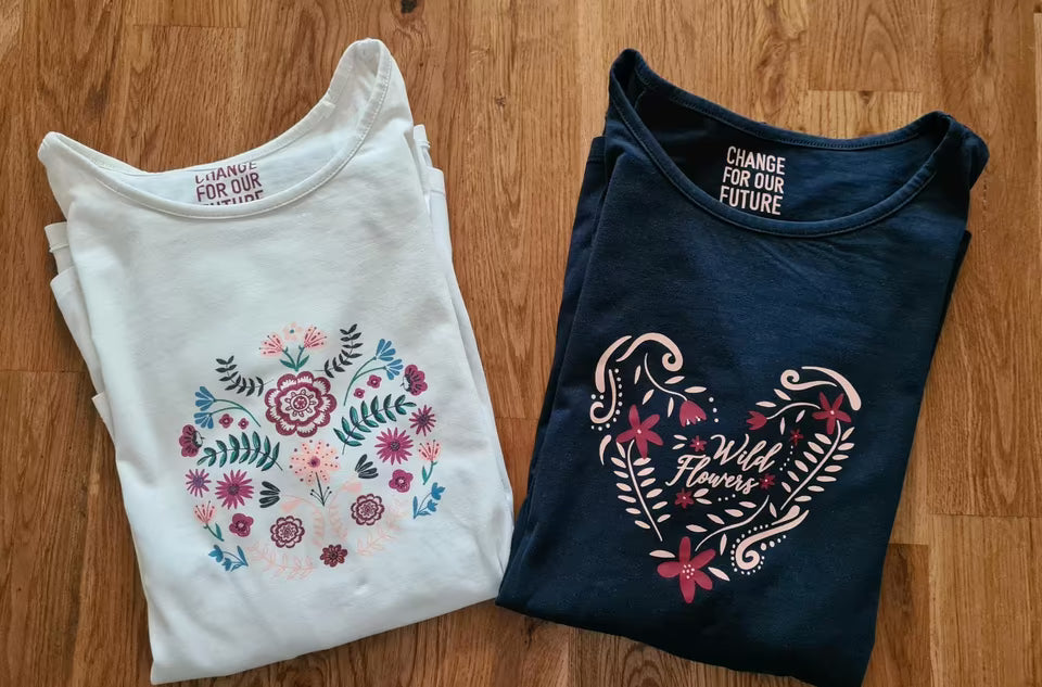 Set of 2 children's pajamas made of organic cotton 