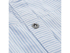 ALPINE PRO Women's dress LIBA made of cotton and linen, striped blue-white