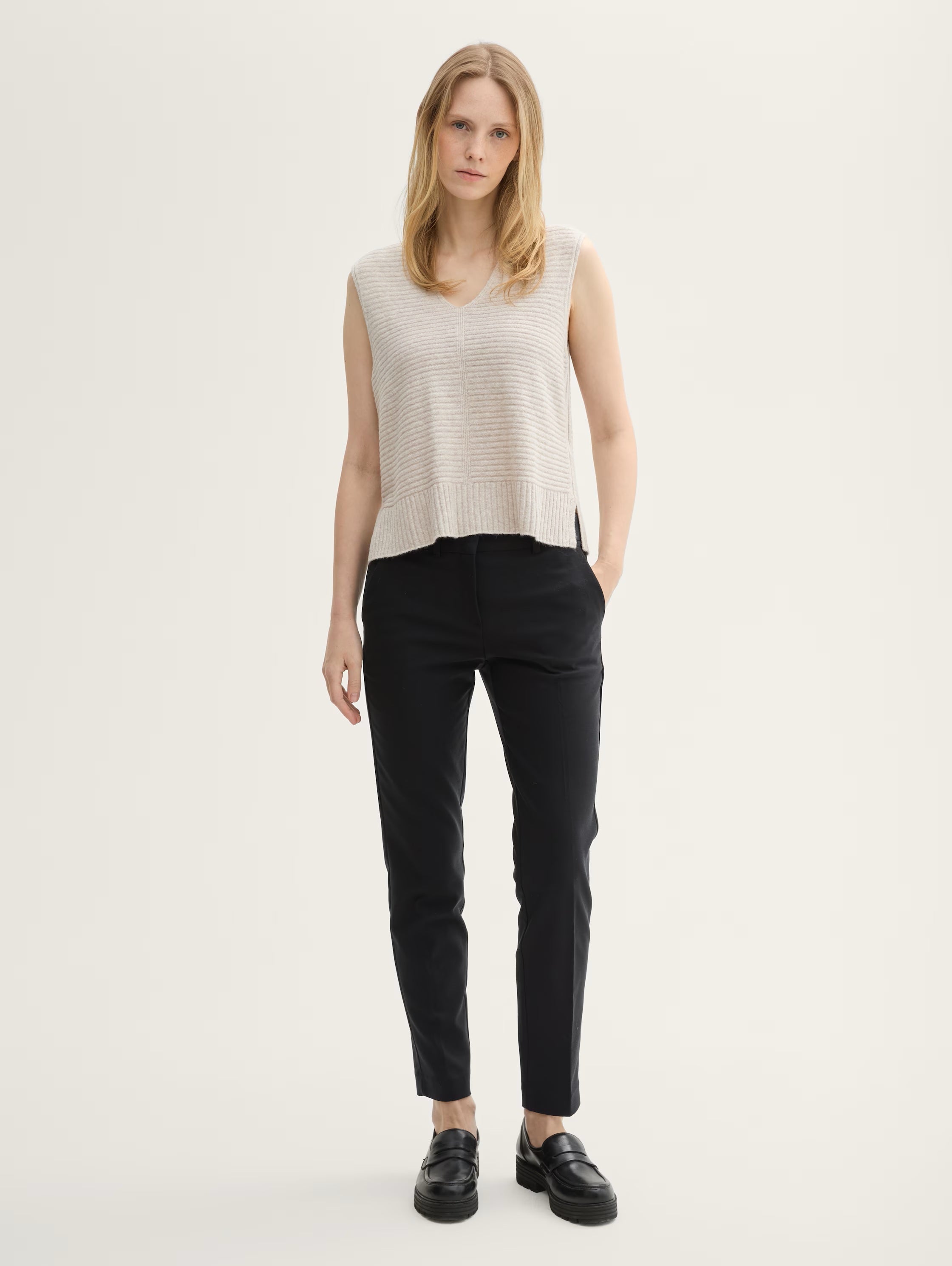 Women's trousers Tom Tailor Mia Slim, black