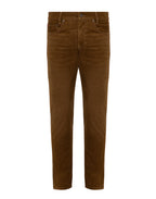 Men's velvet jeans MAC, brown