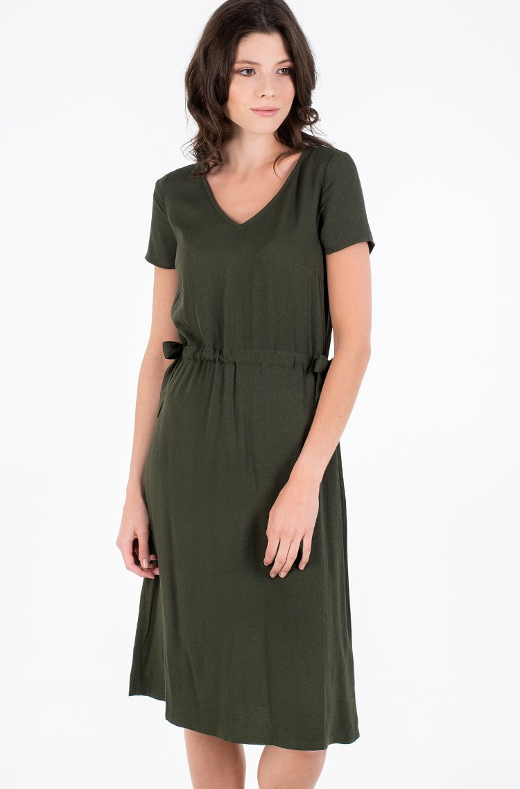 TOM TAILOR Women's casual summer elastic dress, green