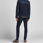Jack &amp; Jones Liam Skinny Men's Jeans, Dark Blue