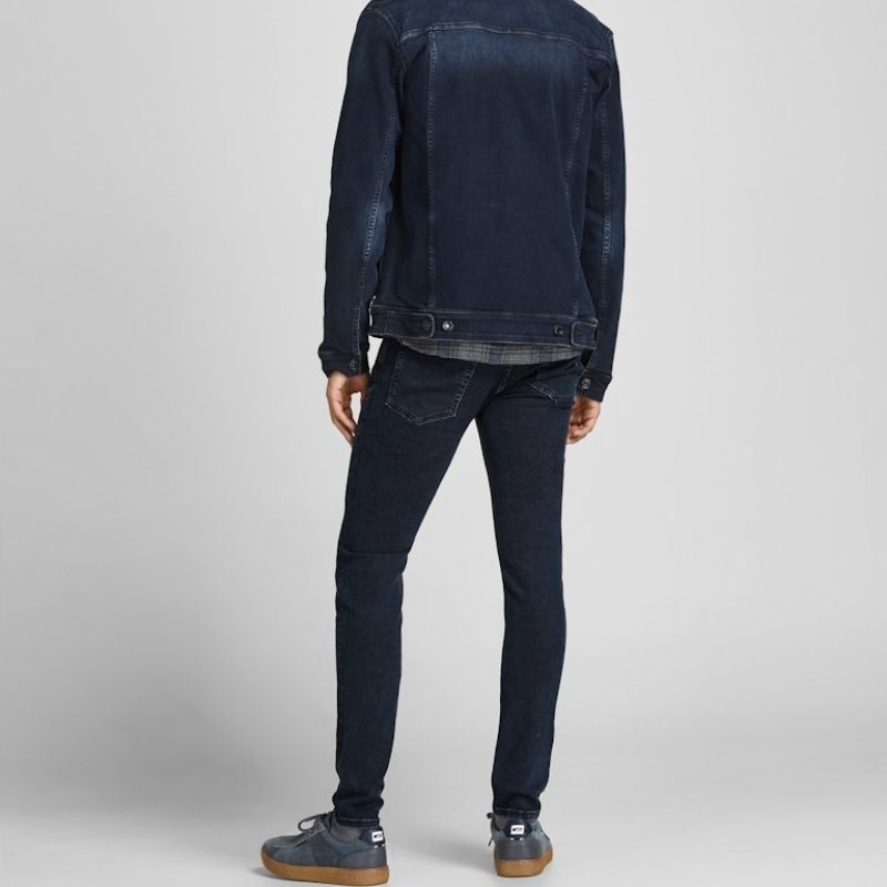 Jack &amp; Jones Liam Skinny Men's Jeans, Dark Blue