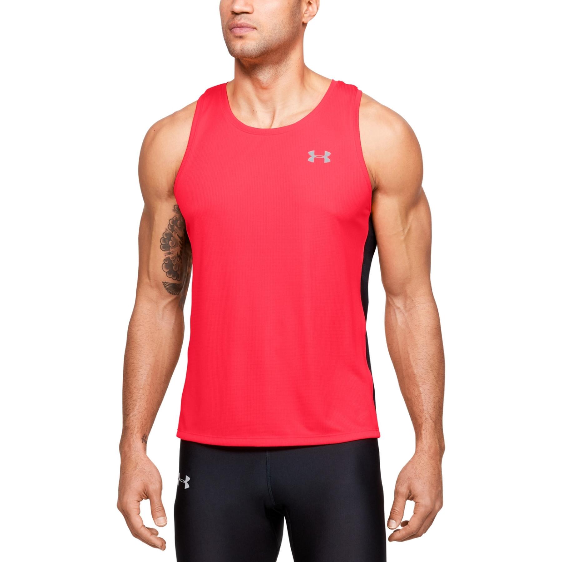 Men's Under Armour Speed ​​Stride Tank Top - Orange/Black