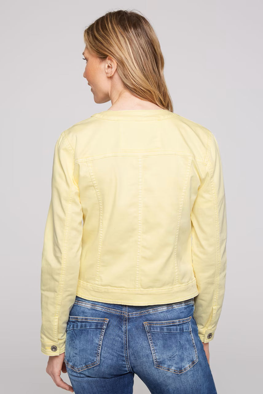 BETTY BARCLAY Cotton denim jacket, yellow 