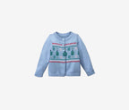 Children's vest with beautiful embroidery, blue 