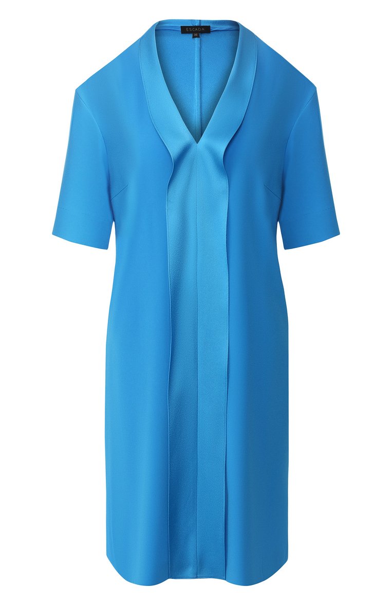 Escada Women's elegant short-sleeved dress, blue