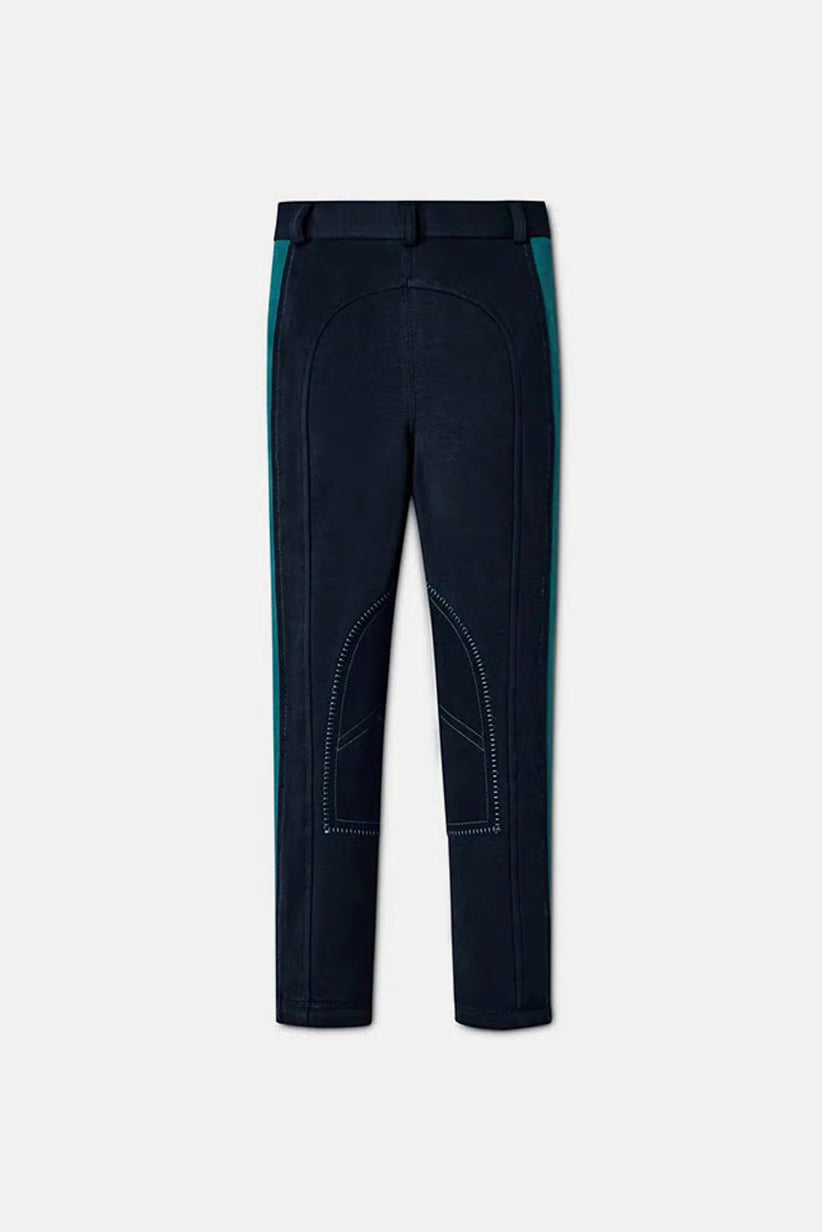 Children's cotton riding breeches, dark blue 