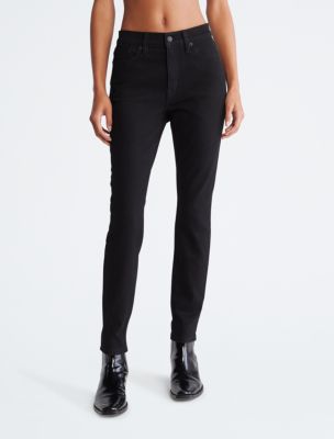 Детски дънки Calvin Klein – Mid Rise Super Skinny Jeans, черни