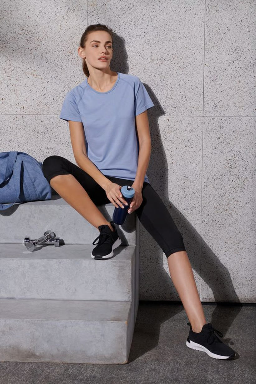 Спортна дамска тениска DryActive Plus, светло лилавa