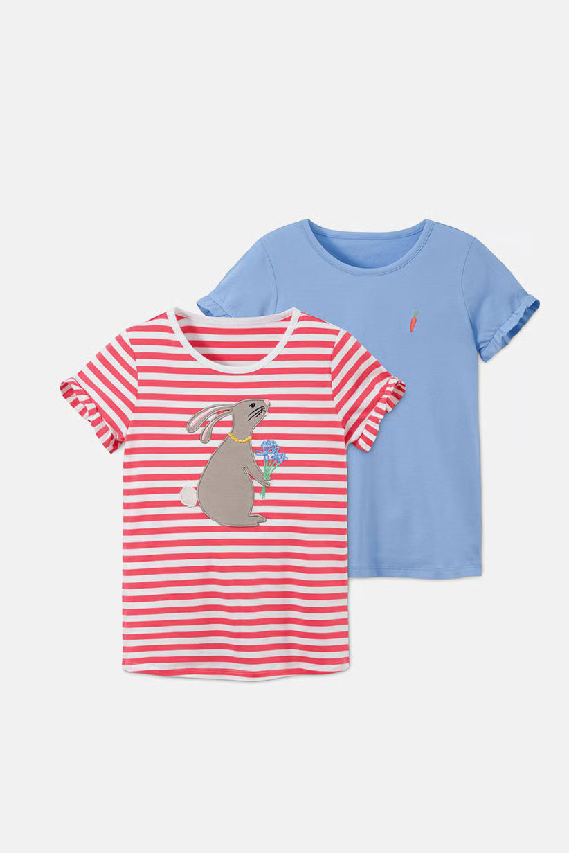 Set of 2 organic cotton children's t-shirts 