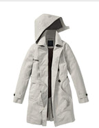 Women's trench coat new collection 2025, pink 