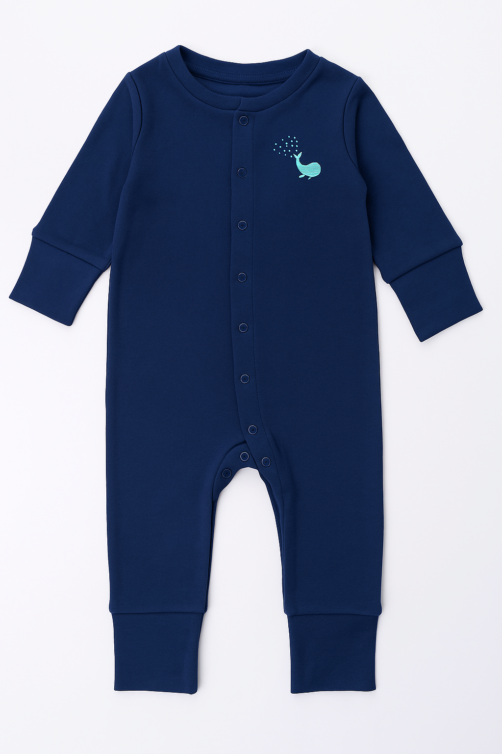 Set of 2 children's long-sleeved T-shirts, blue 