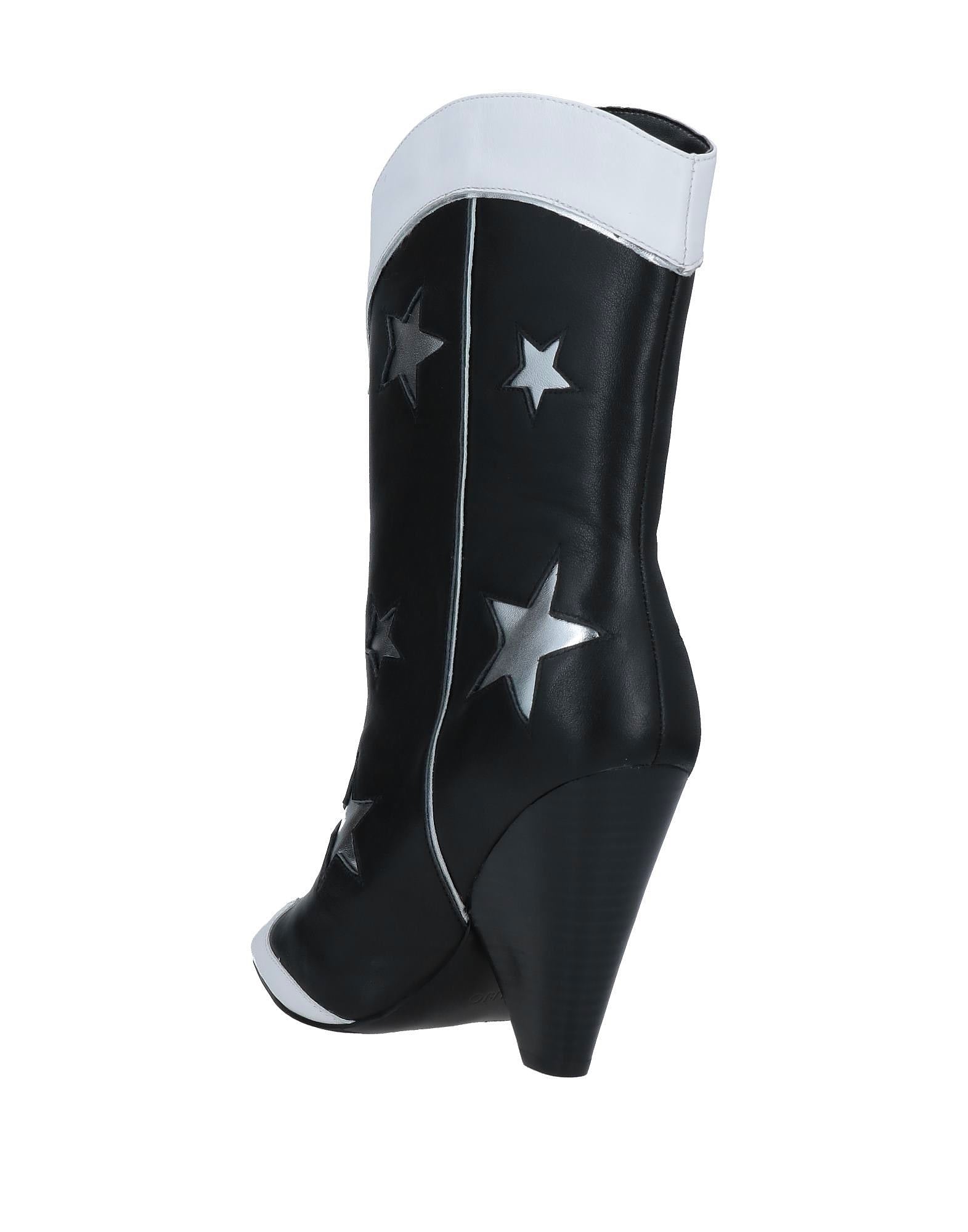 Women's genuine leather cowboy boots Liu Jo "Guenda 21-Bootie", black 