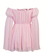 Women's summer mini dress/tunic Nia, pink