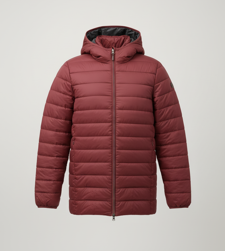 GIGA DX Мъжко двулицево зимно яке, тъмно червено / синьо