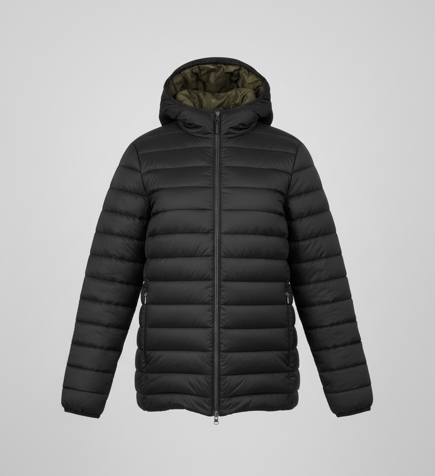 GIGA DX Мъжко двулицево зимно яке, тъмно зелено / черно