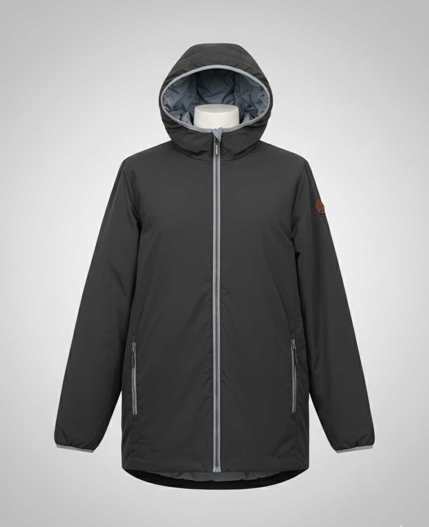 GIGA DX Мъжко двулицево зимно яке, сиво / черно