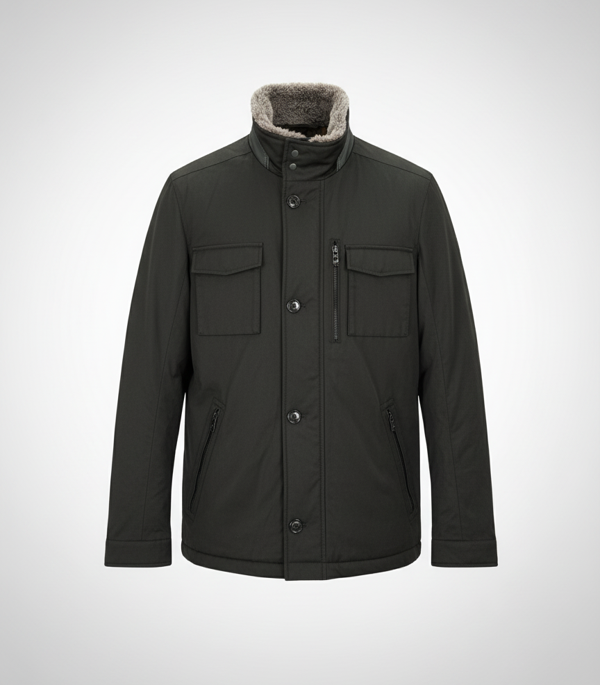 Daniel Hechter Мъжко ветроустойчиво зимно яке, черно