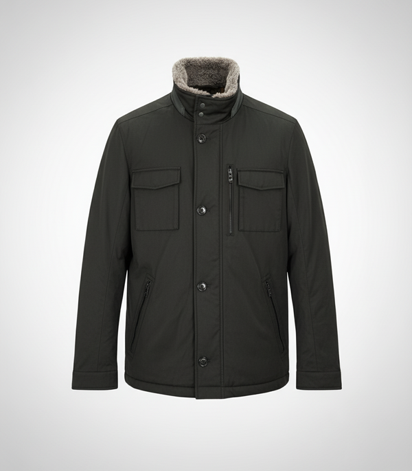 Daniel Hechter Мъжко ветроустойчиво зимно яке, черно