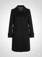 Women's wool coat with cashmere, light brown 
