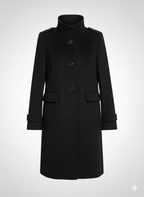 Women's wool coat with cashmere, light brown 