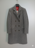 Women's wool coat with cashmere, light brown 