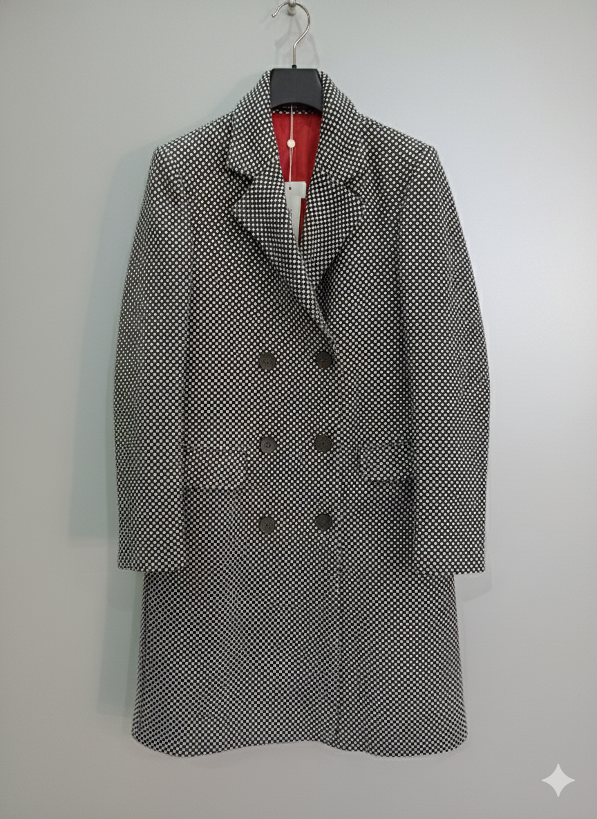 Women's wool coat with cashmere, light brown 