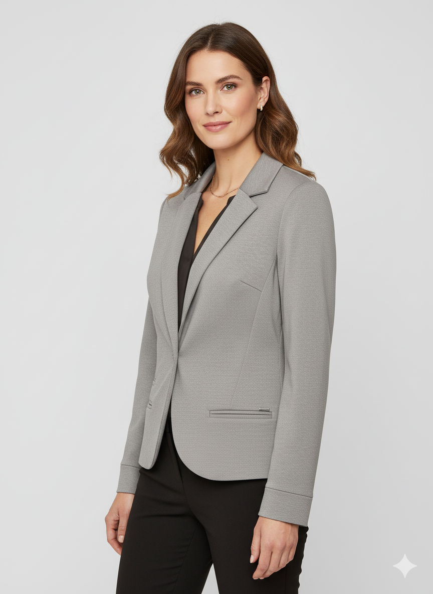 Дамско елегантно сако Zabaione "Lisa", сиво