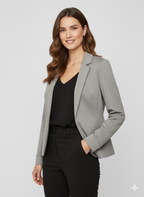 Дамско елегантно сако Zabaione "Lisa", сиво