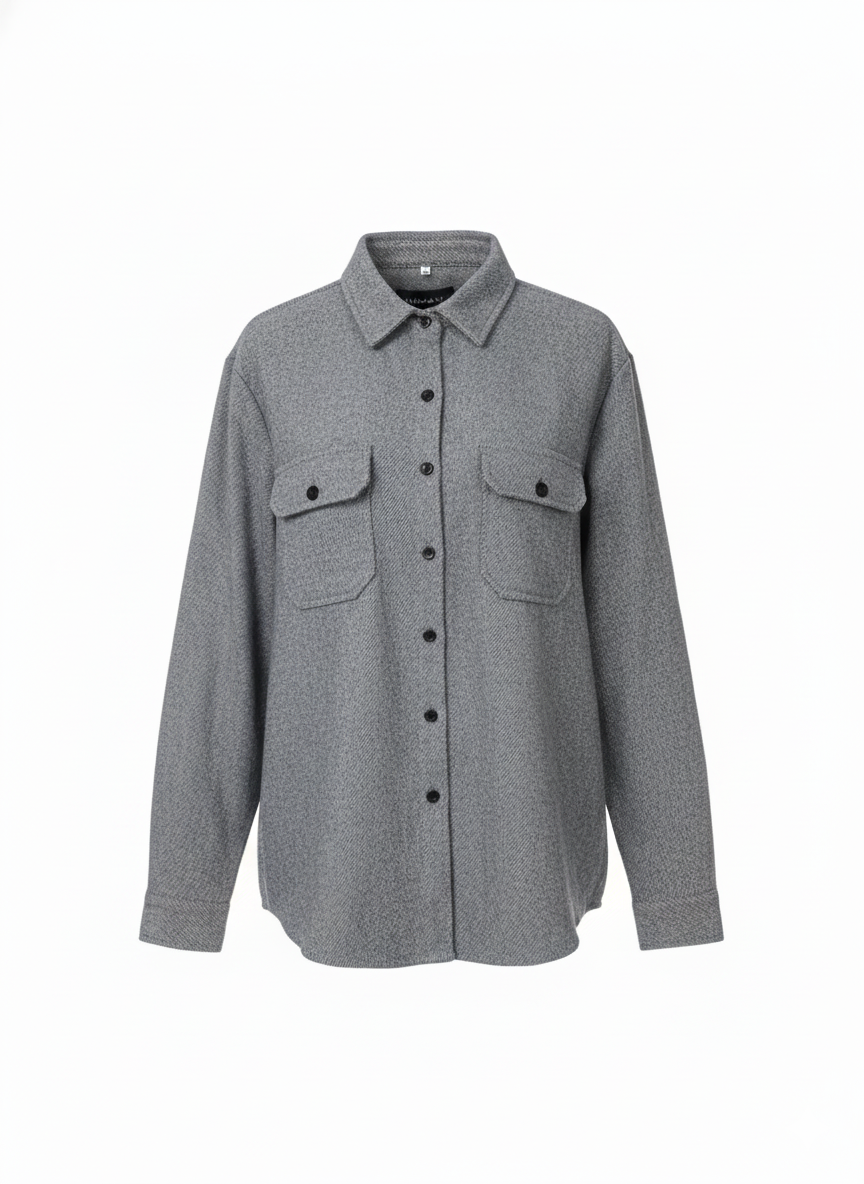 ZAFUL Мъжка памучна риза с дълъг ръкав