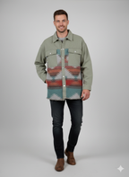 ZAFUL Мъжка памучна риза с етно мотиви