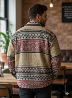 ZAFUL Мъжка памучна риза с дълъг ръкав