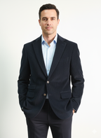 Tommy Hilfiger Мъжко памучно сако, тъмно синьо