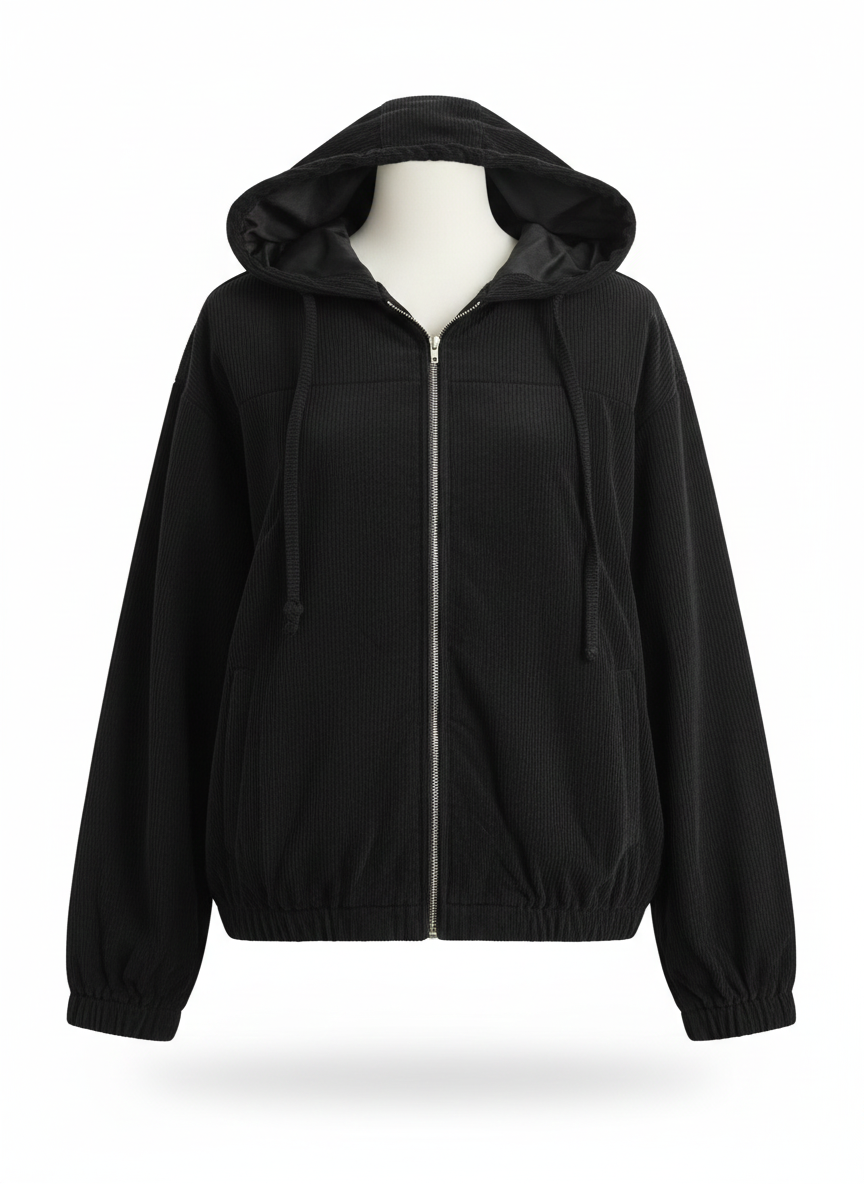 ZAFUL Мъжки суитчърт с качулка, черен