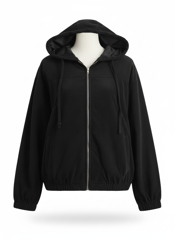 ZAFUL Мъжки суитчърт с качулка, черен