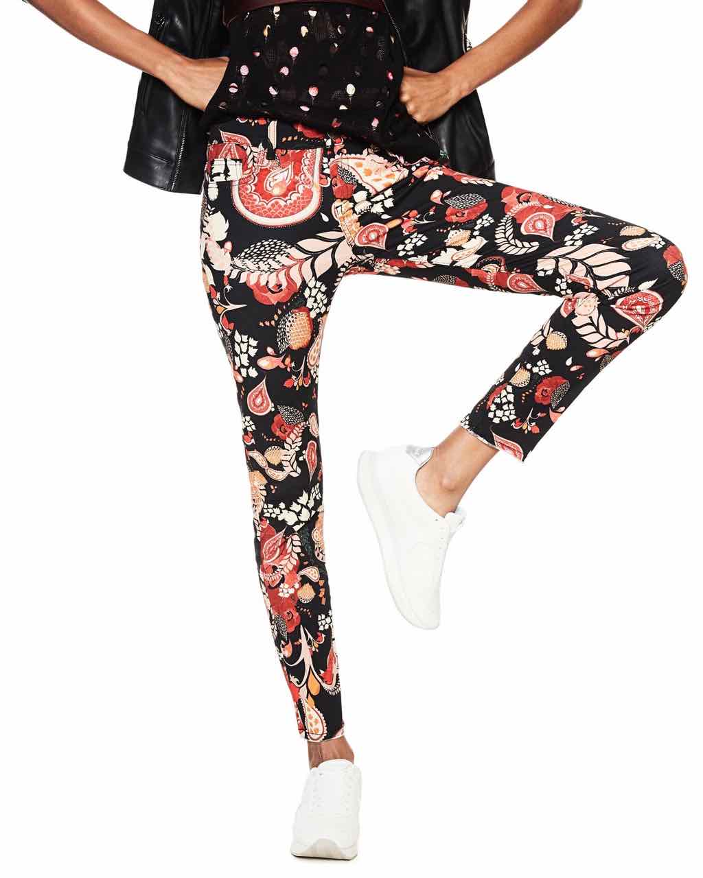 Women's trousers with floral print Desigual “Erika”