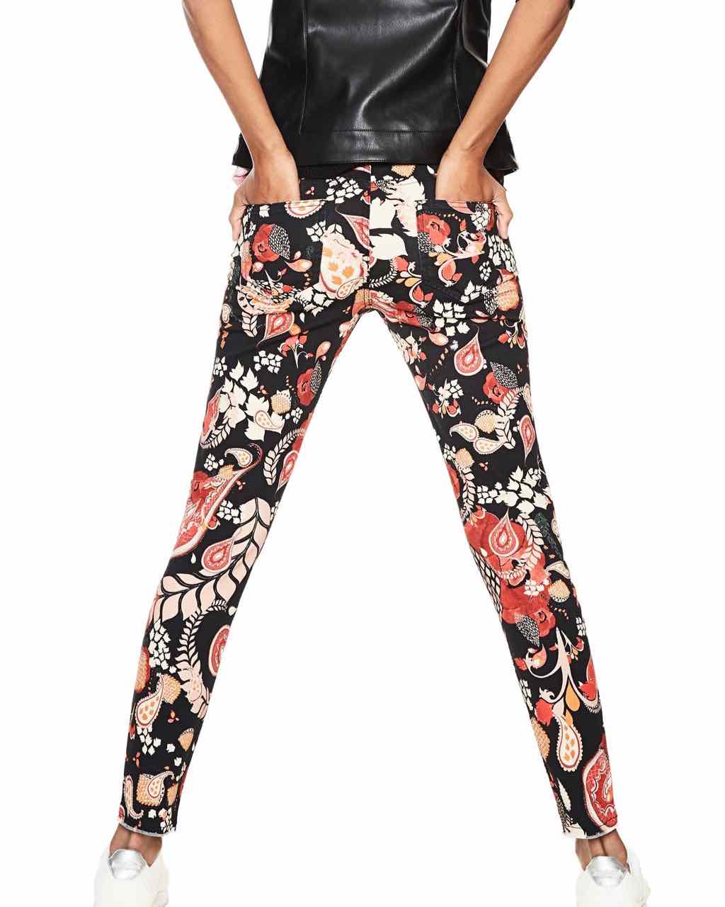 Women's trousers with floral print Desigual “Erika”