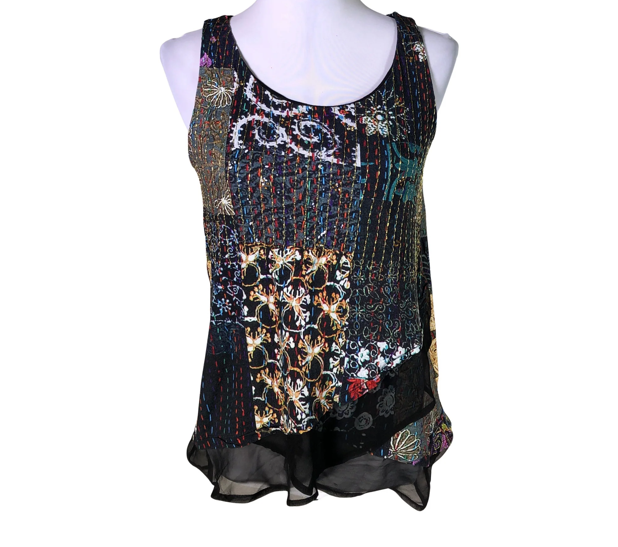 Desigual Дамски потник в асиметрична форма, разноцветен