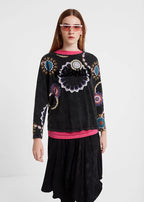 Дамска блуза с принт и измит ефект Desigual Bruna