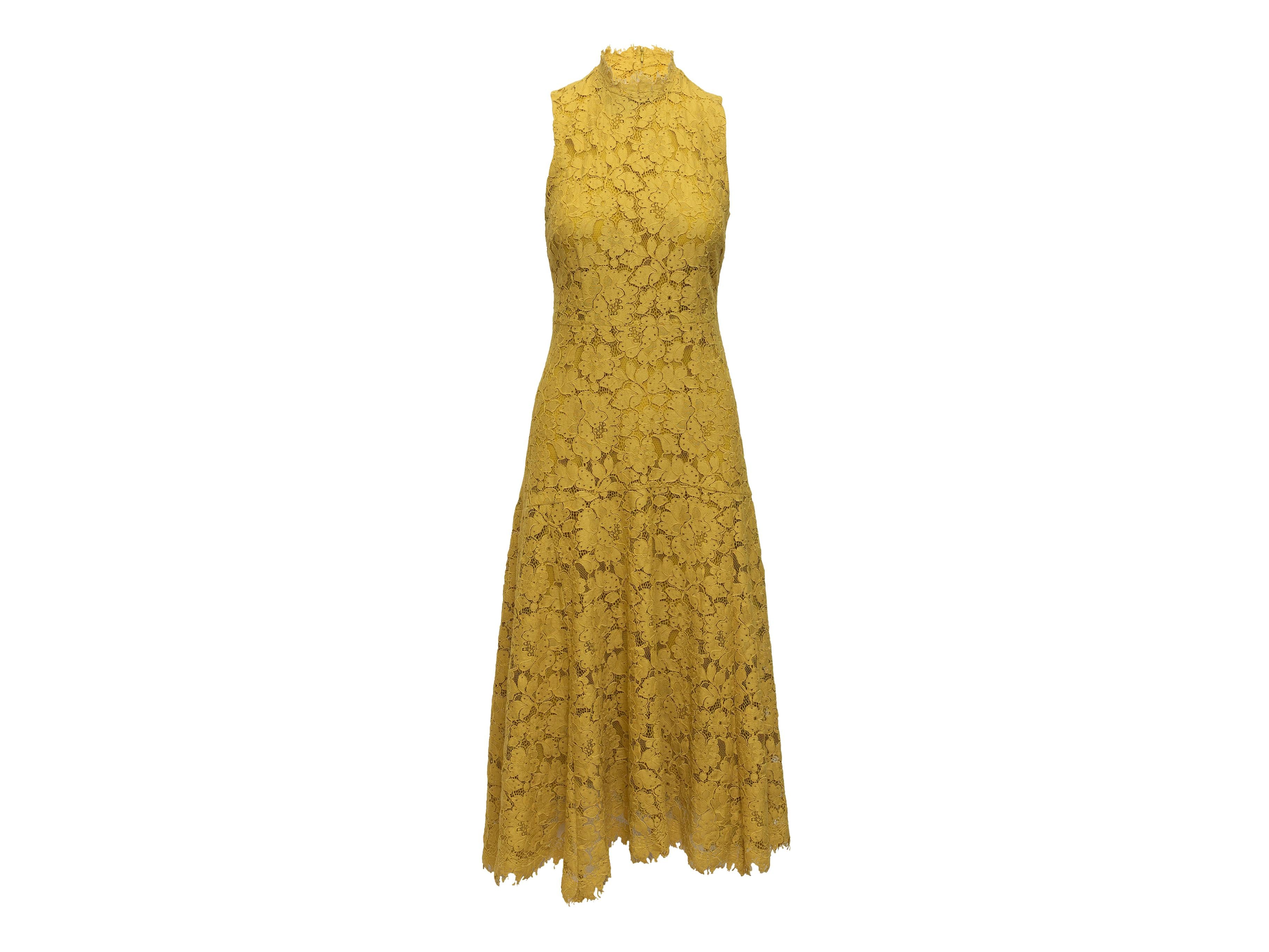 Ivy &amp; Oak Formal lace dress, yellow-green 