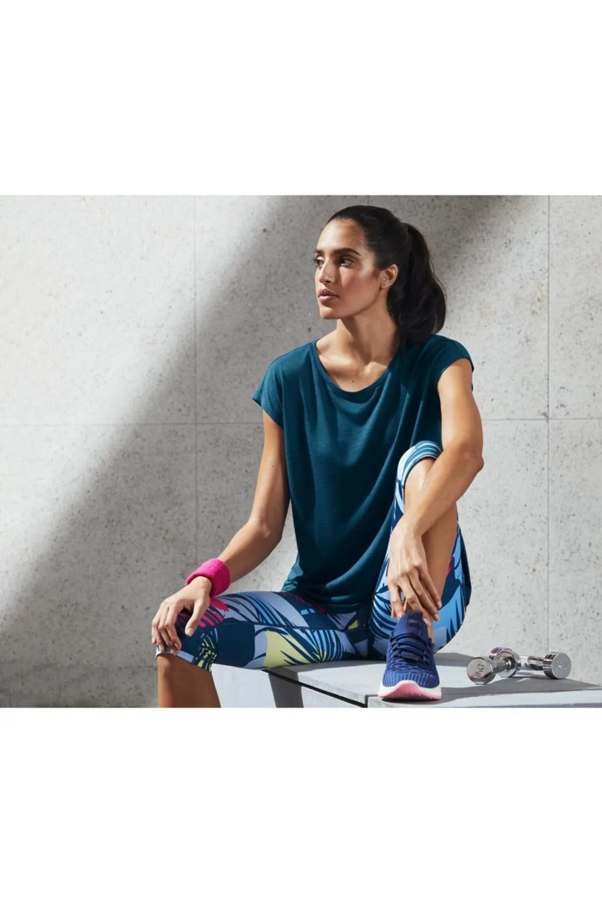 Спортна дамска тениска DryActive Plus, синя