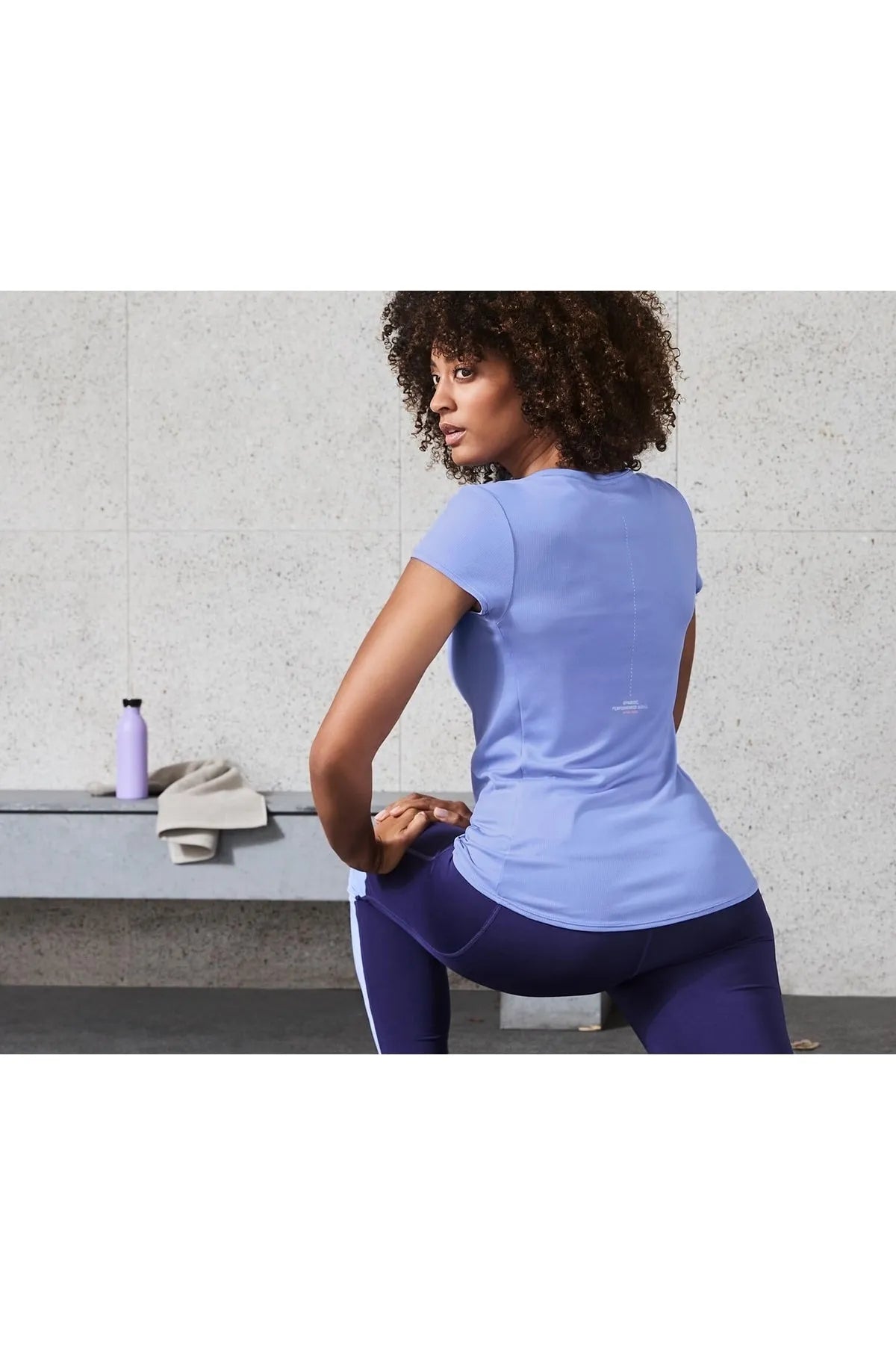 Спортна дамска тениска DryActive Plus, виолетова